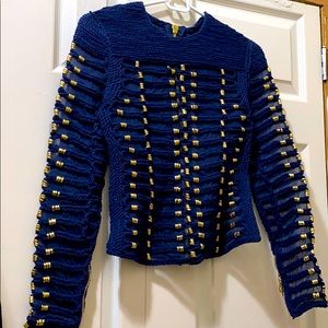 Balmain x H&M Blue Rope Top